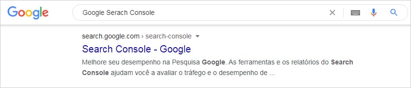 Como acessar o Google search Console