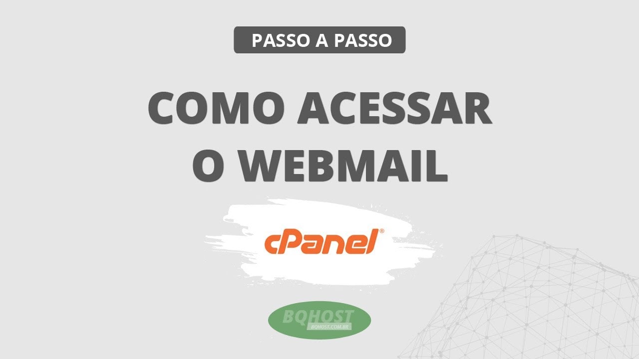 Como acessar o webmail pelo cPanel