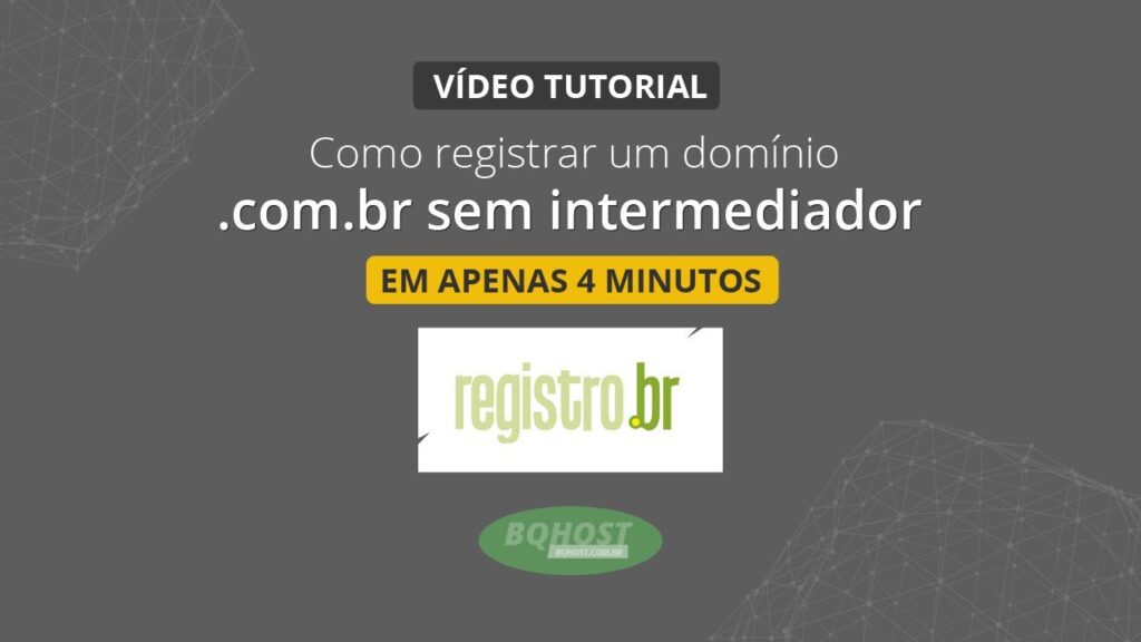 Como registrar um domínio com br em menos de 5 minutos