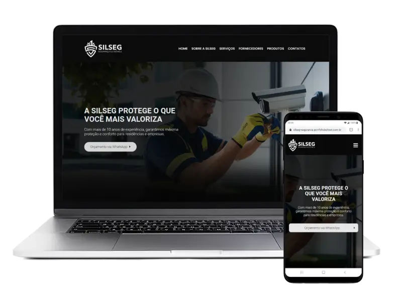 Construção de site para empresa Silseg