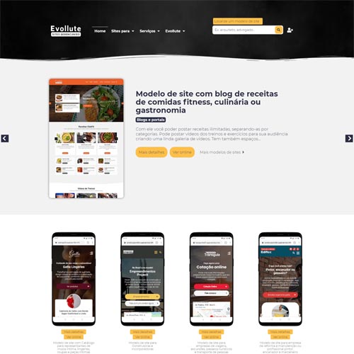 Crie um site para vender modelos de sites prontos e profissionais com excelente lucratividade