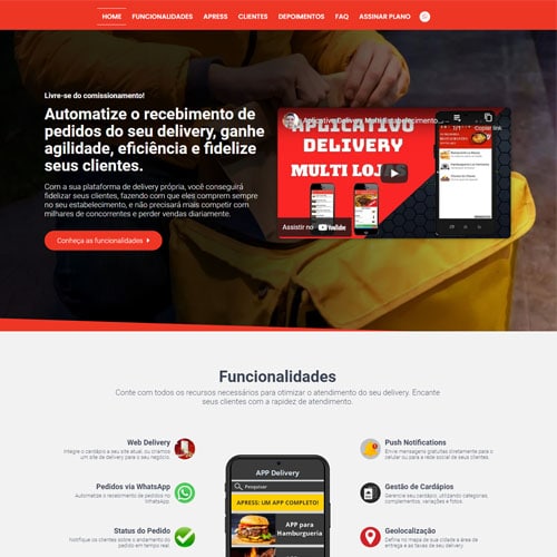 Crie uma página de vendas para seu app de alta conversão com o modelo Apress