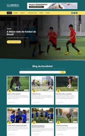 ClubeBol- Site para escolinhas de futebol e futsal