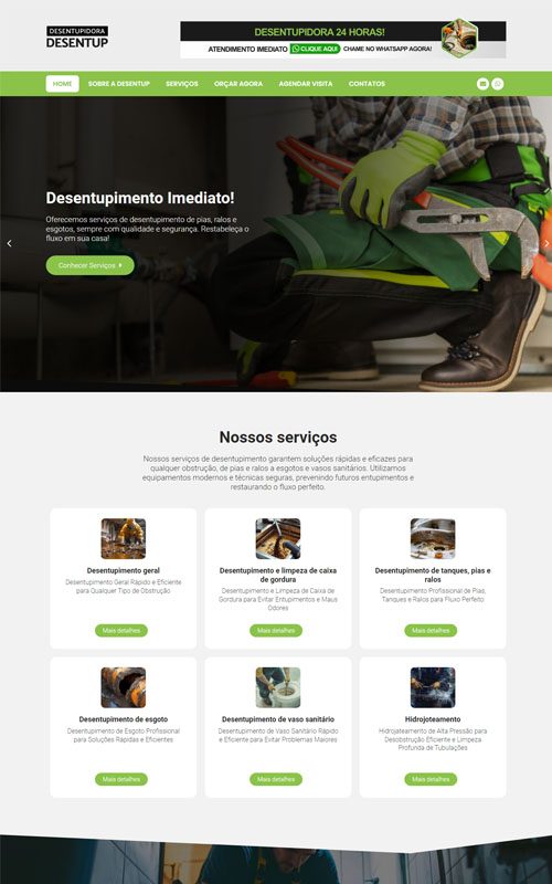 Desentup - Site para Desentupidoras