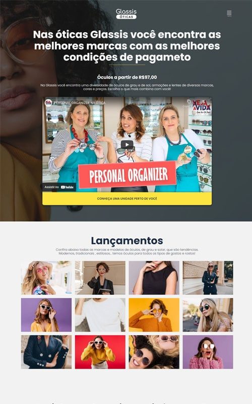 Glassis - Site para Óticas, laboratórios ópticos ou empresas de óculos