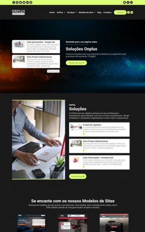 Onplus - Site para agências digitais, webdesigner, desenvolvedores, empresas de publicidade, comunicação e marketing online