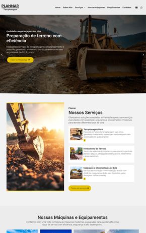 Plannar- Site para terraplanagem