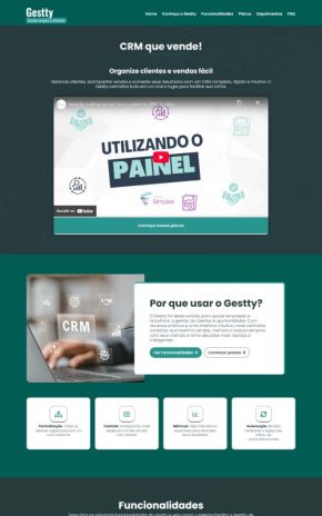 Site para apresentação de SaaS