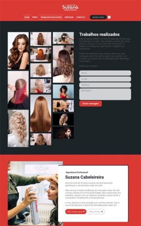 Suzana - Site para cabeleireiros, depiladores, manicures, pedicures, barbeiros, salão de beleza e barbearias