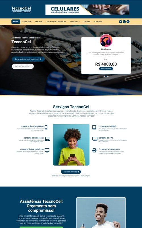 TeccnoCel - Loja de informática ou assistência técnica para celulares, tablets, computadores e TVs