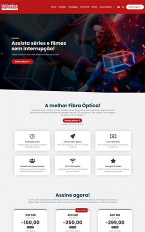 Univelox - Site para empresas e provedores de internet